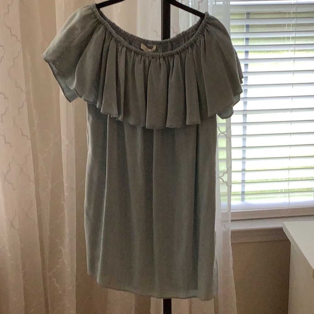Honey Belle ruffle off shoulder shirt